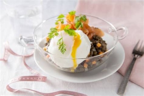 Lentilles En Salade œuf Poché Et Saumon Fumé Caroline Da Costa