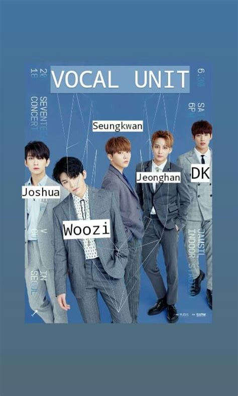 SEVENTEEN Vocal Unit Names Seventeen Seventeen Members Names