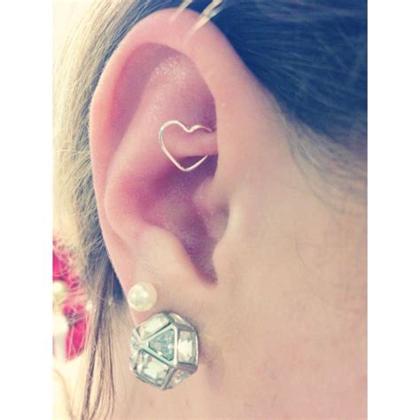 Ear Piercing Rook Heart