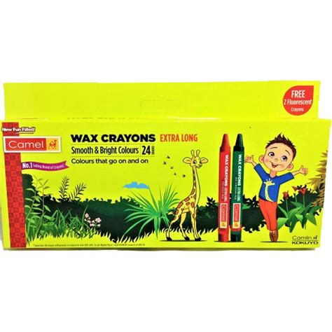 Wax Crayons Extra Long 4522547 12shades Box Camlin Itsy Bitsy