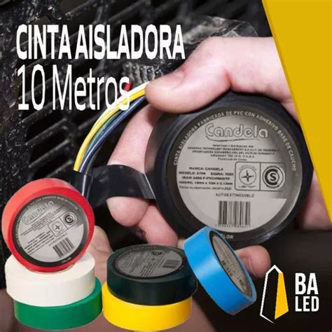 Cinta Aisladora Pvc 2709 Autoextinguible Rollo 10 Metros Color Azul