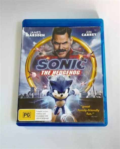 Sonic The Hedgehog Blu Ray Jim Carey James Marsden Action