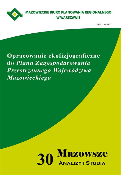 Zeszyt Opracowanie Ekofizjograficzne Do Planu