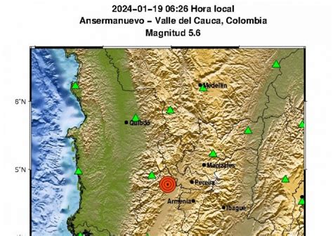 Un Fuerte Sismo De Magnitud 5 6 Sacude Colombia Videos Alerta Geo