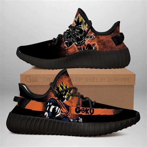 Goku Super Yz Sneakers Silhouette Dragon Ball Z Anime Shoes Yeezy