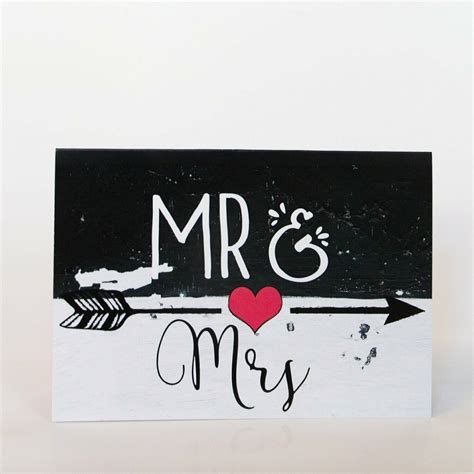 Doppelkarte "Mr & Mrs"