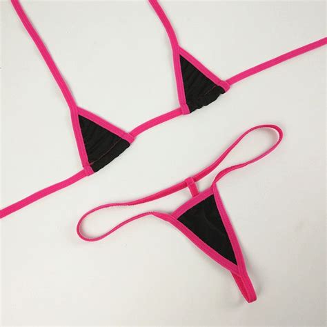 Super Mini Micro Bikini Braziliantriangle Swimwear Set Two Piece