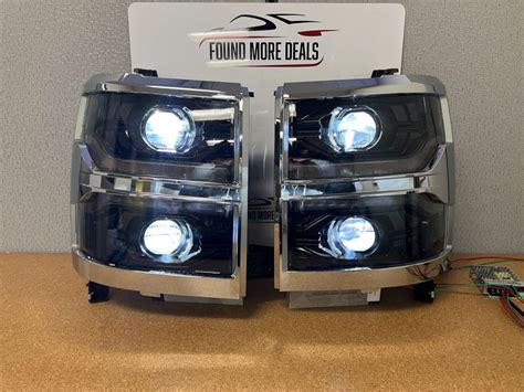 Used Morimoto Chevrolet Silverado 1500 14 15 Xb Led Headlights Lens Hazing For Sale Lf543