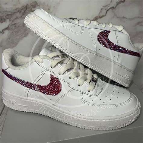 Swarovski Crystal Nike Air Force Lt Siam Ab Crystal Swoosh Nike