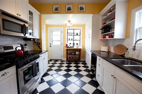 Black And White Checkered Kitchen Floor – Flooring Site