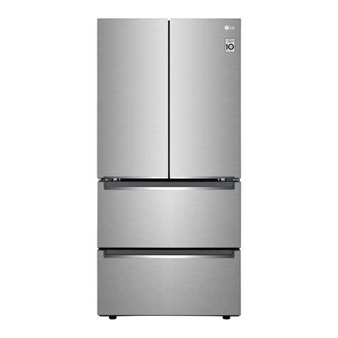 Lg Electronics 33 Inch W 19 Cu Ft French Door Refrigerator With 2 Freezer Drawers In Smu