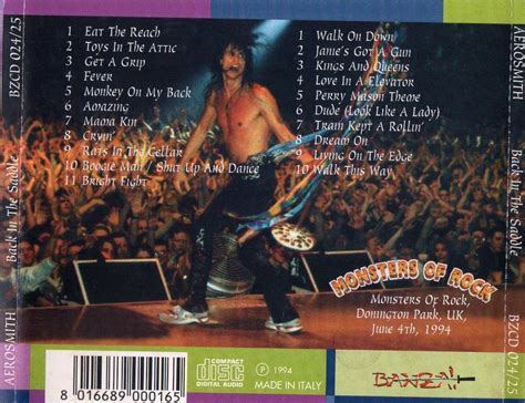 Cd Aerosmith Back In The Saddle Live 1994 Mercado Livre