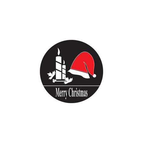 Merry Christmas Logo Vector Template 4788854 Vector Art At Vecteezy