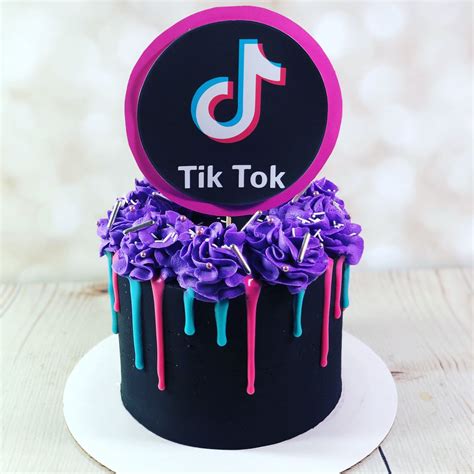 Tiktok Cake 14th Birthday Cakes Cool Birthday Cakes Birthday Cakes