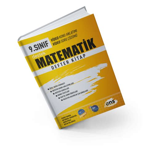 ENS 9 Sınıf Matematik Defter Kitap 2023 istek kitap