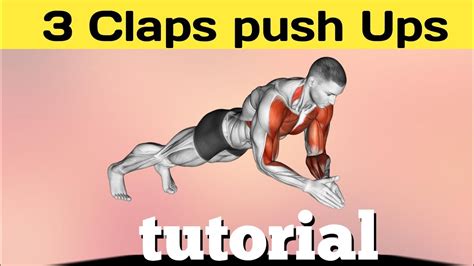 3 Clap 👏 Push Up 🫠 3 Clap Push Up Tutorial How To Do 3 Clap Push Up