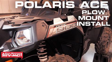 Tusk Subzero Snow Plow Mount Install Polaris Sportsman Ace Youtube