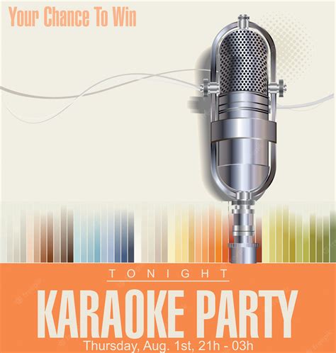 Premium Vector | Karaoke party background