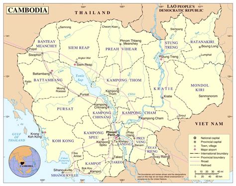 Detailed Map Of Cambodia