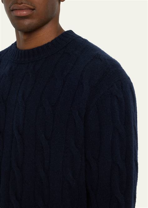 Frame Mens Cashmere Cable Knit Sweater Bergdorf Goodman