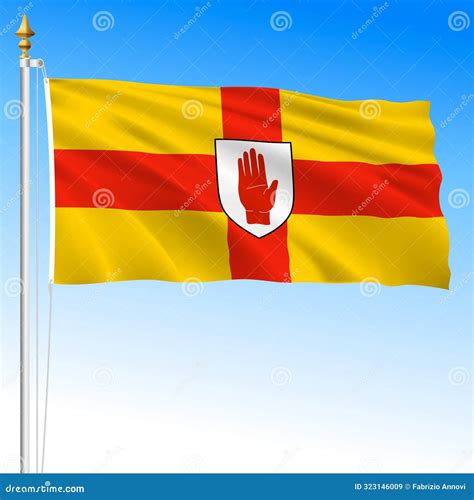 Flag Of The Northern Mariana Islands. Official Symbol Of The