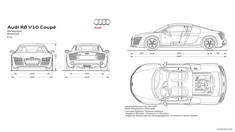 Audi R8 V10 | 2013MY Dimensions