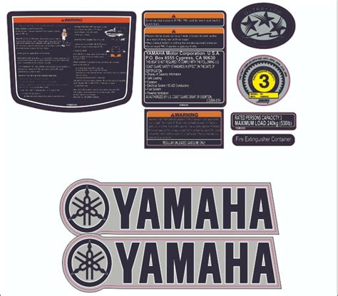 Yamaha Waverunner Vx Deluxe Ho 10 2017 Graphics Decal Sticker Kit