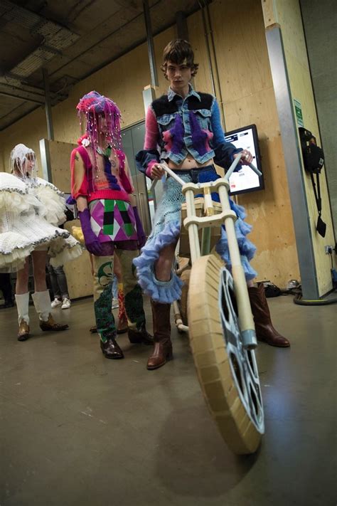 Backstage At The Aw Central Saint Martins Ma Fashion Show Dazed