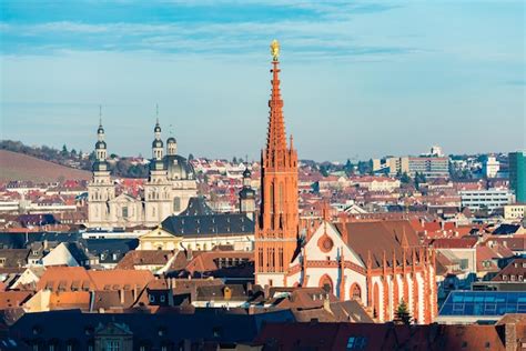 Premium Photo City Of Wuerzburg With Old Main Bridge Germany