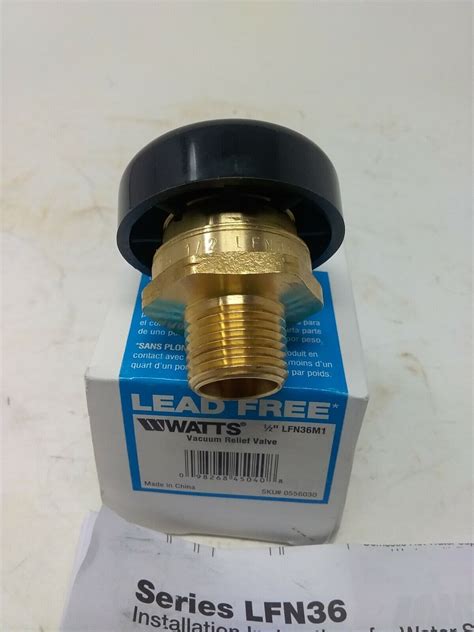 Watts Vacuum Relief Valve 12 Lfn36m1 Ebay