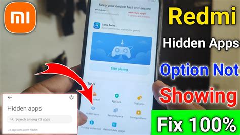 Redmi Hidden Apps Option Not Showing How To Hide Apps In Miui App