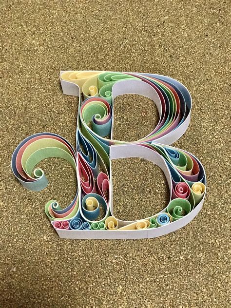 Quilling Letters Template