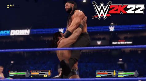 Roman Reigns John Cena Vs Cesaro Drew McIntyre WWE2k22 Wwe2k22