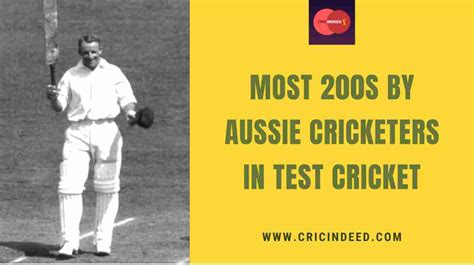 Most S By Australian Batsmen In Test Cricket Cricindeed