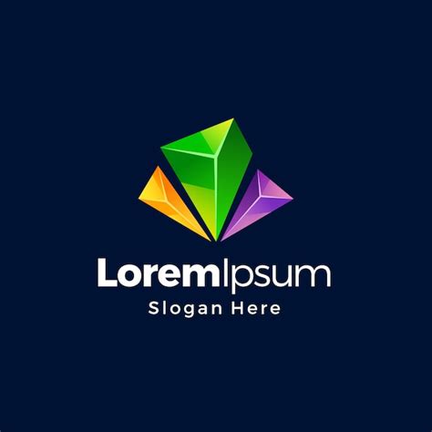 gem logo template  vectors psds