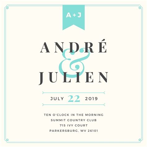 Free Custom Printable Same Sex Wedding Invitation Templates Canva