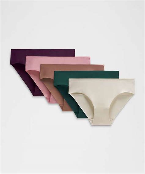 Lululemon InvisiWear Mid Rise Bikini Underwear 3 Pack Sheer Violet