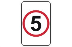forklift speed limit  kph sign  national safety signs