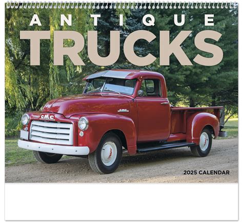 Antique Trucks Spiral Calendar