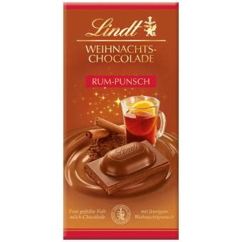 Lindt Weihnachts Chocolade Rum Punsch Tafel G Online Kaufen Im