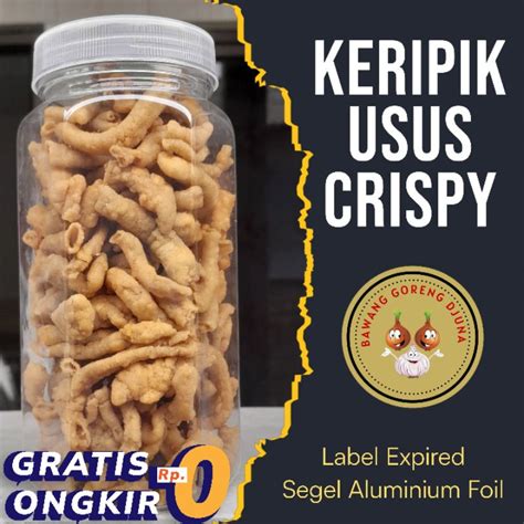 Jual Keripik Usus Ayam Crispy Usus Ayam Goreng Krispi Ori And Pedas