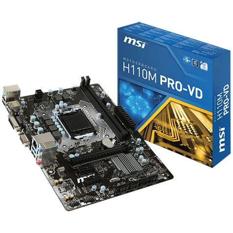 Msi H M Pro Vd Intel H Soket P Ddr Mhz Vga Dvi Glan Sata