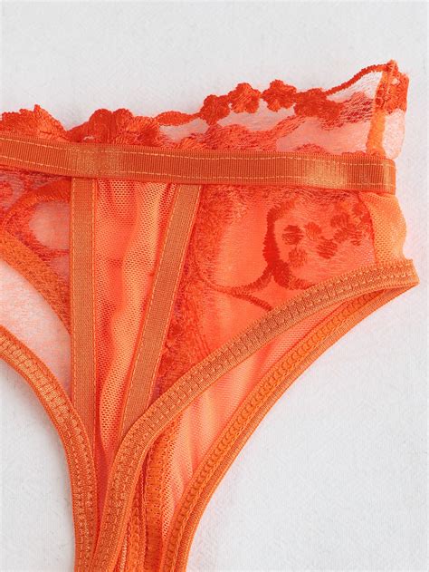 Pacote Conjunto De Lingerie Bordado De Cora O Malha Fio Liga