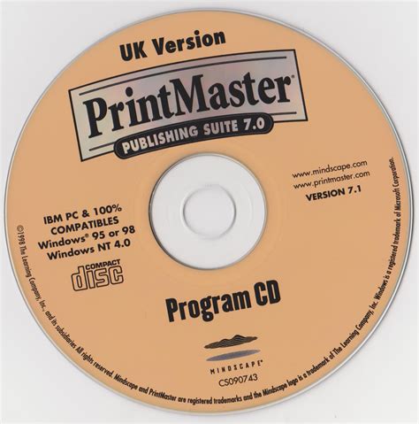 Printmaster Publishing Suite 70 Uk Version Mindscape Free