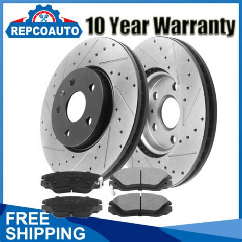 Front Black E Coating Brake Rotors For Chevy Equinox Impala Terrain