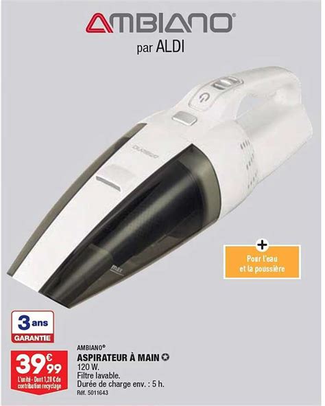 Promo Aspirateur Main Ambiano Chez Aldi Icatalogue Fr