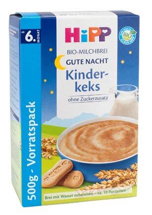 Test Hipp Bio Bio Milchbrei Gute Nacht Kinderkeks Stiftung Warentest