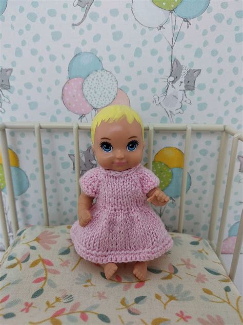 Barbie Miniture baby Dress clothes for 2.75 / 7 cm baby | Etsy