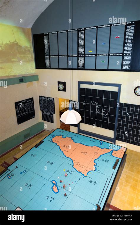 Raf Sector Operations Room Fighter Control Room With Map Radar