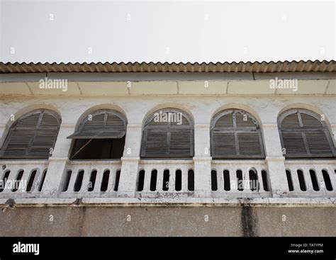 Old French Colonial Building In The Unesco World Heritage Area Sud Comoé Grand Bassam Ivory